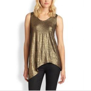 Eileen Fisher Organic Linen Gold  Tunic